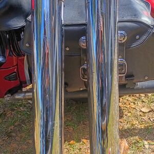 Chrome Motorcycle Exhaust Pipes